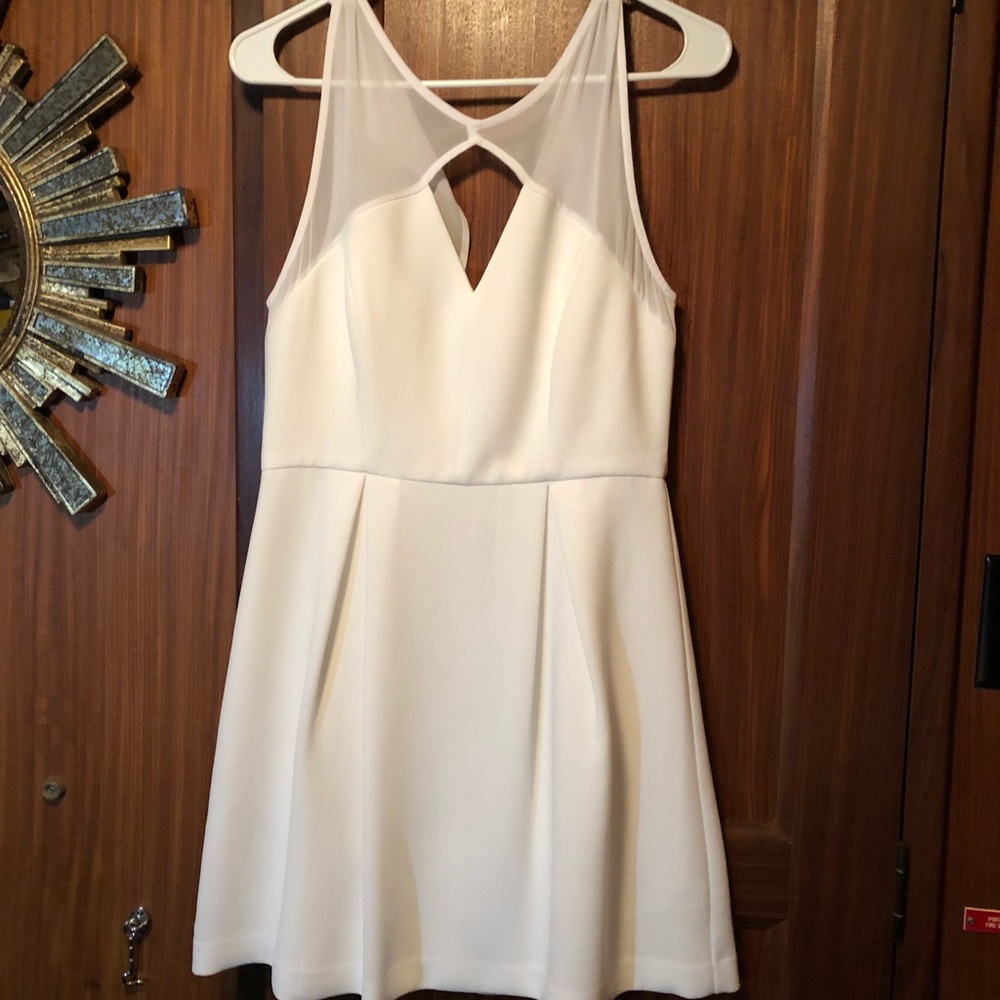 White BCBG dress